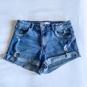 Zara Trafaluc Denim Shorts